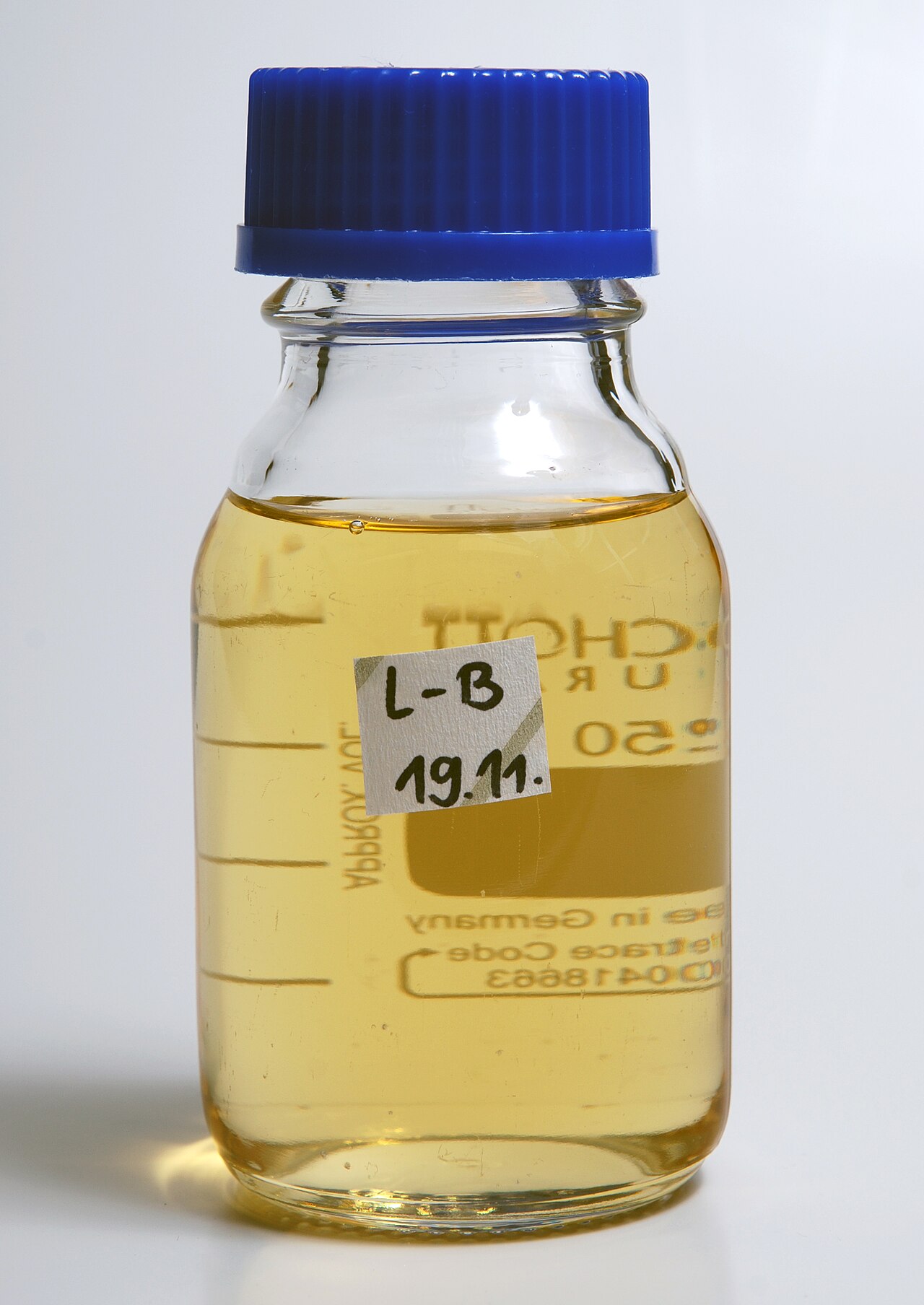 Bottle of LB medium for bacteria